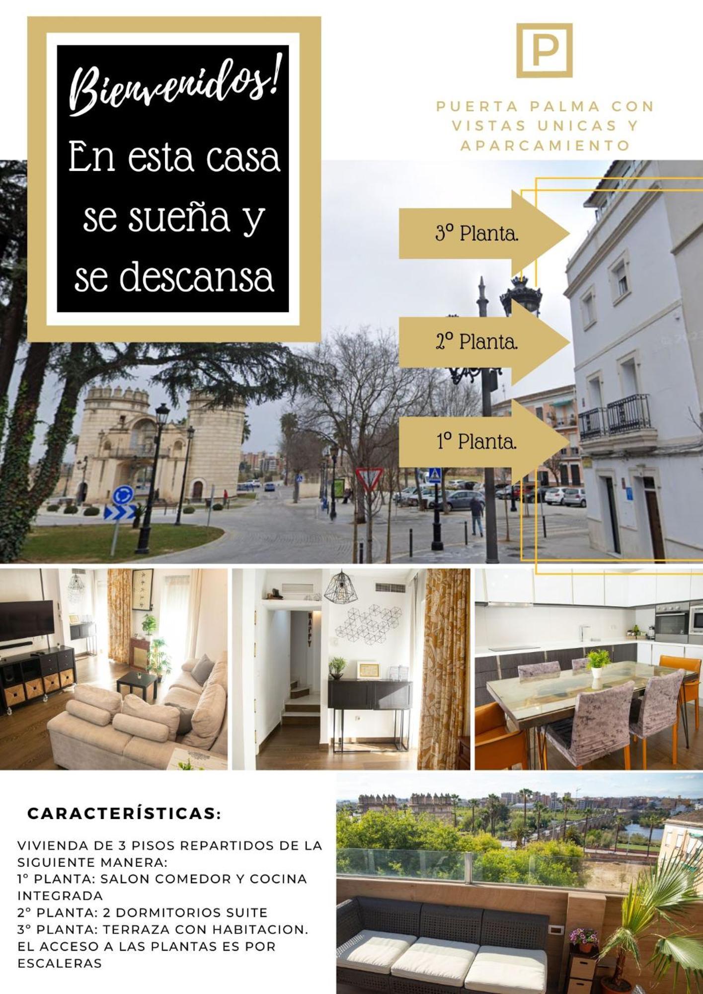 Alojamientos Puerta Palma Con Vistas Y Parking Badajoz Eksteriør billede